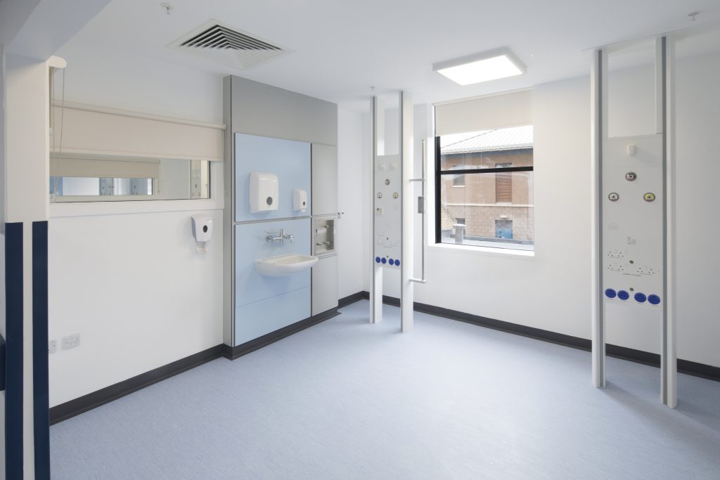Raigmore Hospital Critical Services Upgrade - room interior